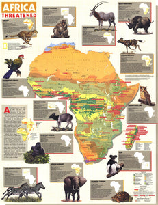 Africa Threatened Map 1990