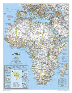 National Geographic Africa Wall Map