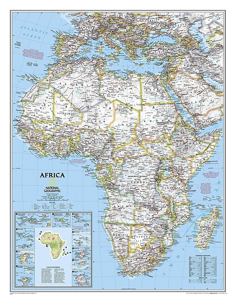 National Geographic Africa Wall Map Maps.com