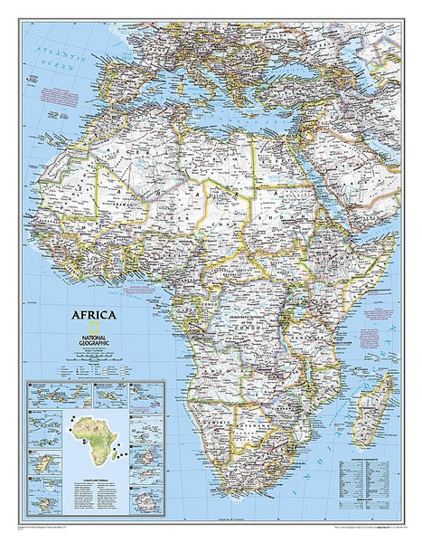 National Geographic Africa Wall Map Maps.com