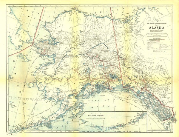 Alaska Map 1918 Maps.com
