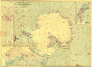 Antarctic Regions Map 1932