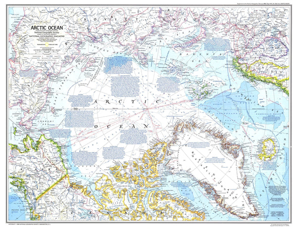 Arctic Ocean Map 1983 Maps.com