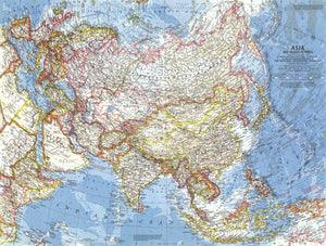 Asia And Adjacent Areas Map 1959