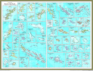 National Geographic Islands of the Pacific Wall Map
