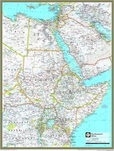 National Geographic Northeastern Africa Wall Map