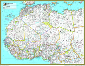 National Geographic Northwestern Africa Wall Map