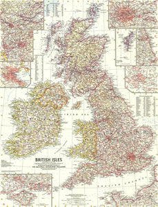 British Isles Map 1958