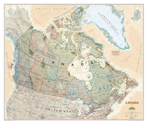 National Geographic Canada Executive Wall Map