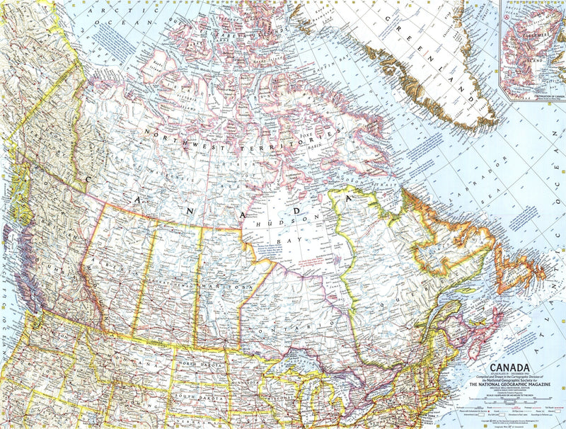 Canada Map 1961 Maps.com