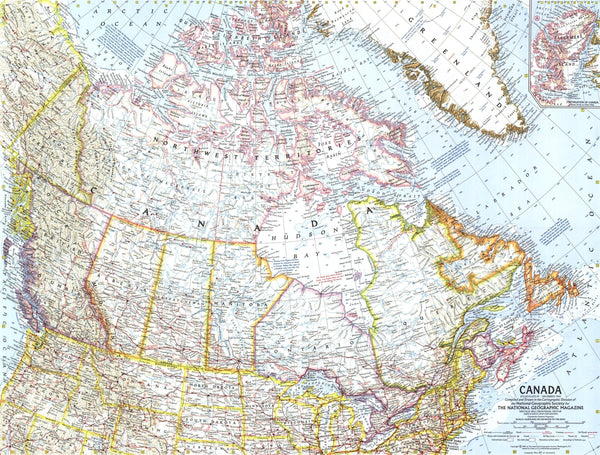 Canada Map 1961 Maps.com