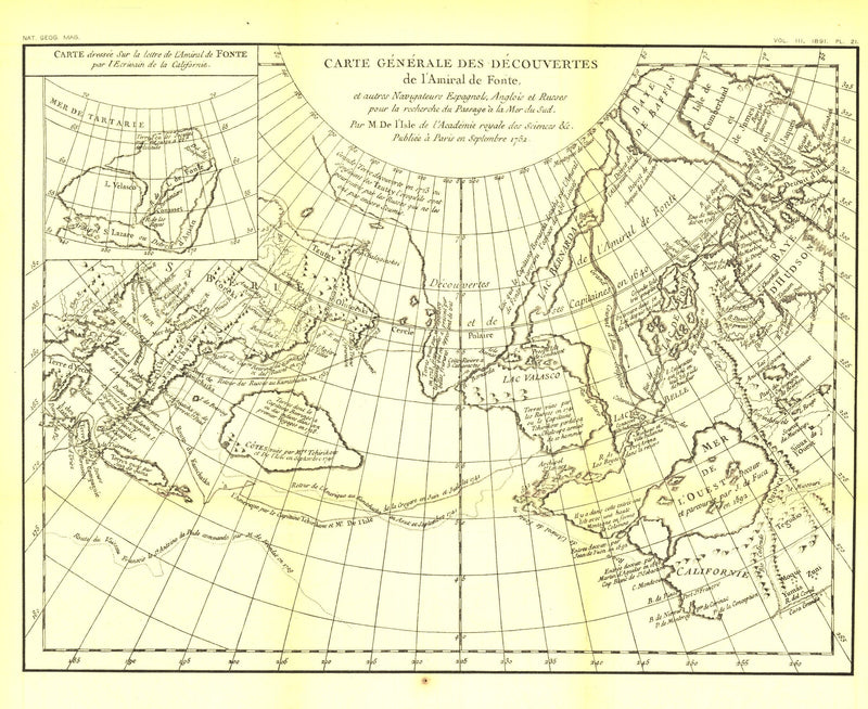Carte Generale Des Decouvertes De Lamiral De Fonte Map Maps.com