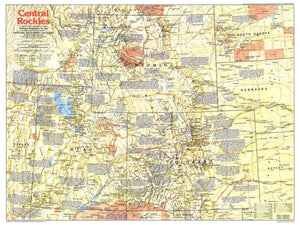 Central Rockies Map 1984 Side 1