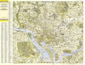 Central Washington, District Of Columbia Map 1948
