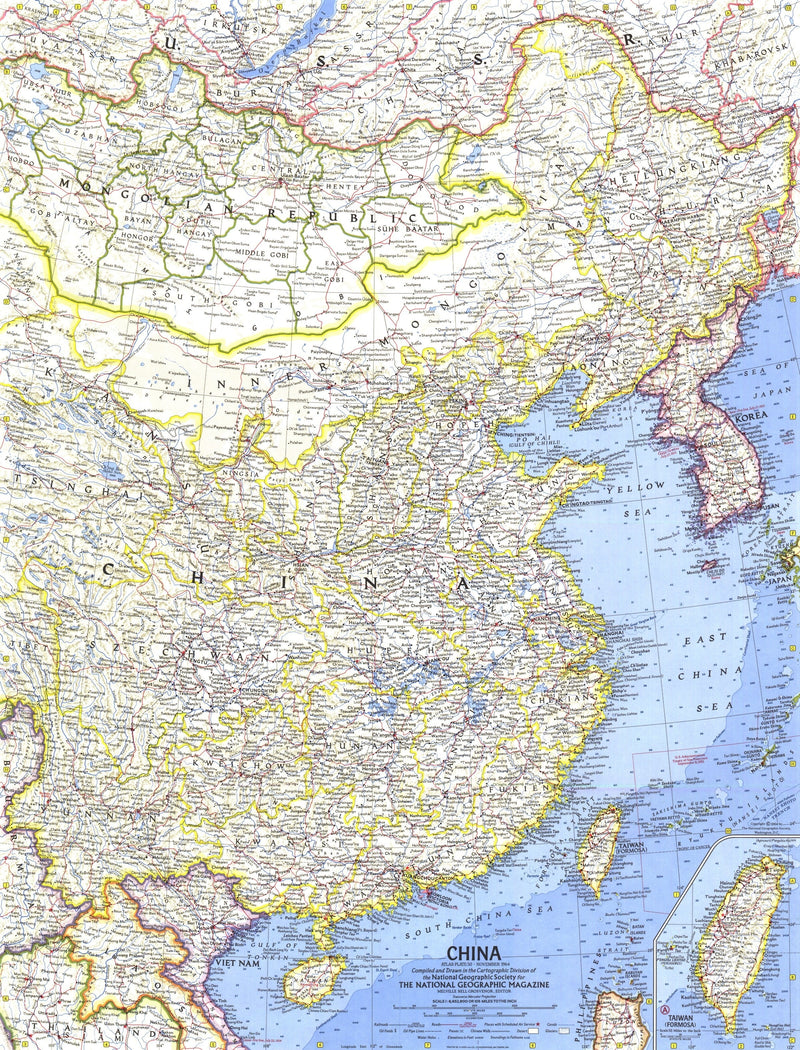 China Map 1964 Maps.com