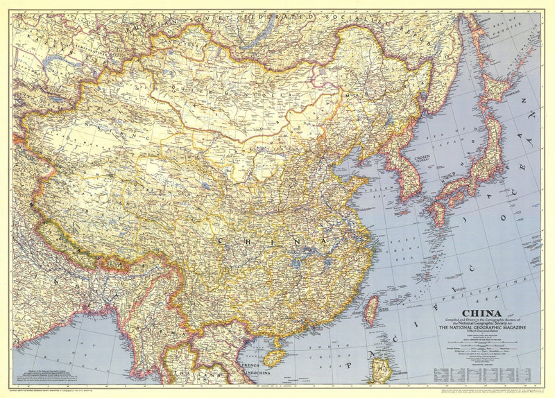 China Map 1945 Maps.com
