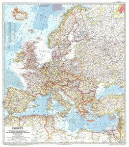 Europe Map 1957