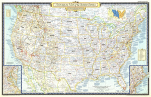 Historical Map Of The United States Map 1953