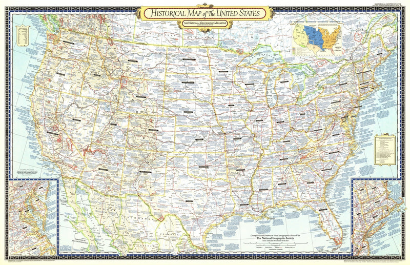 Historical Map Of The United States Map 1953 Maps.com