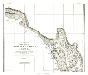 Coast Of Northwest America Map 1899 