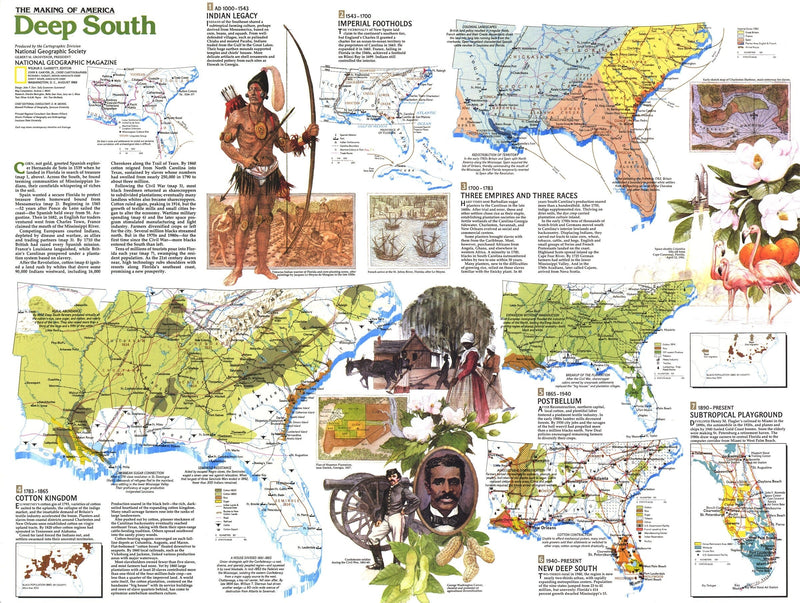 Deep South Map 1983 Side 2 Maps.com