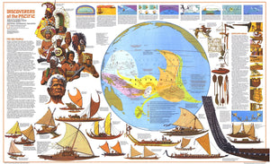 Discoverers Of The Pacific Map 1974