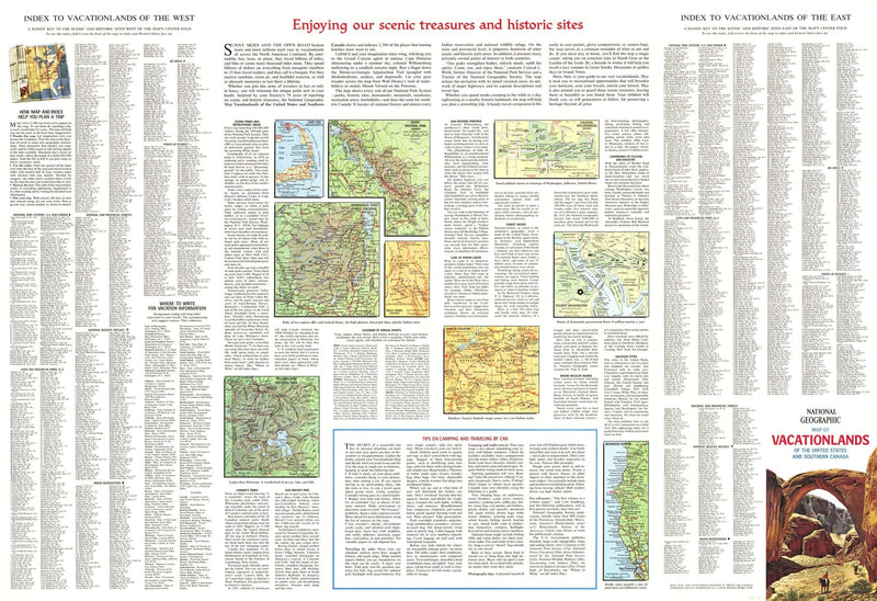 Enjoying Our Scenic Treasures and Historical Sites 1966 Maps.com