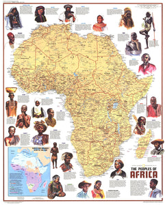 Ethnolinguistic Map Of The Peoples Of Africa Map 1971