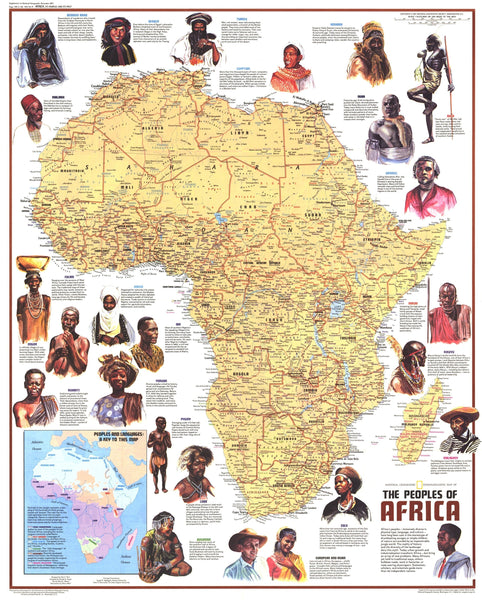 Ethnolinguistic Map Of The Peoples Of Africa Map 1971 Maps.com