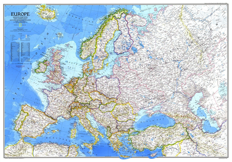 Europe Map 1983 Maps.com