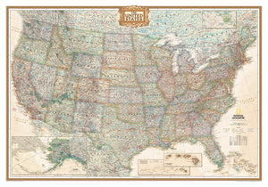 National Geographic Executive USA Wall Map