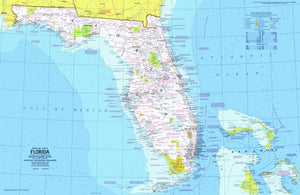 Florida Map 1973