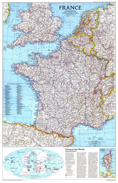 France Map 1989 Maps.com