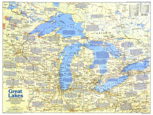 Great Lakes Map 1987 Side 1