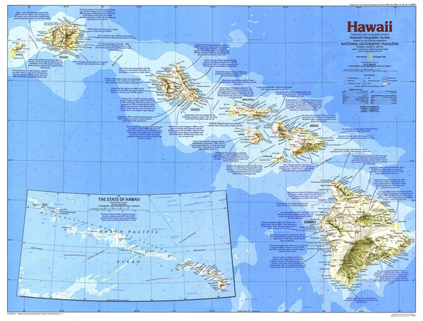 Hawaii Map 1983 Side 1 Maps.com