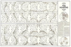 Heavens Map 1970 with Star Charts
