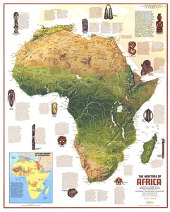 Heritage Of Africa Map 1971