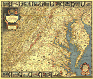 Historic and Scenic Reaches Of The Nations Capital Map 1939