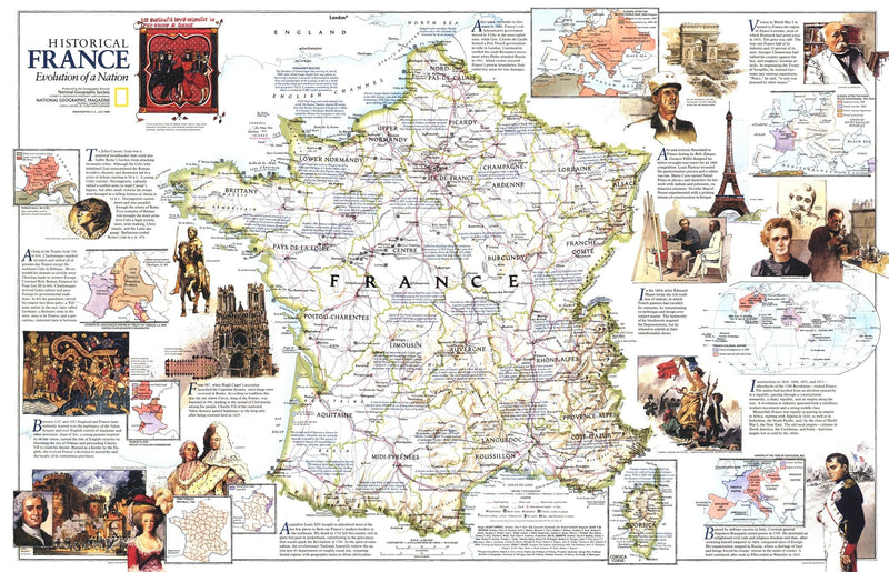 Historical France Map 1989 Maps.com