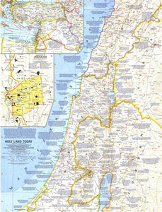 Holy Land Today Map 1963