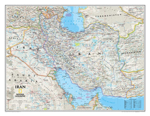 National Geographic Iran Wall Map
