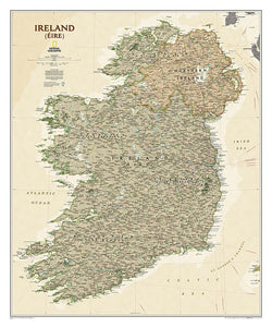 National Geographic Ireland Executive Wall Map