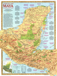 Land Of The Maya Map 1989