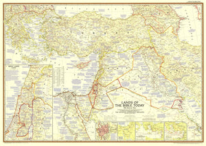 Lands Of The Bible Today Map 1956