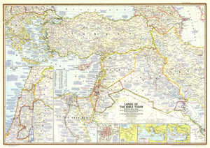 Lands Of The Bible Today Map 1967