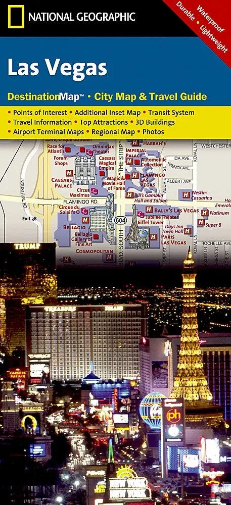 National Geographic Las Vegas, NV Destination Map Eastview