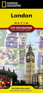 National Geographic London, England Destination Map
