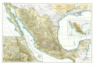 Mexico Map 1916