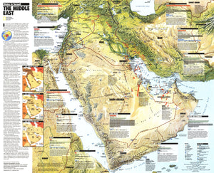 Middle East: States In Turmoil Map 1991