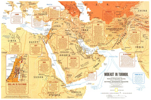 Mideast In Turmoil Map 1980